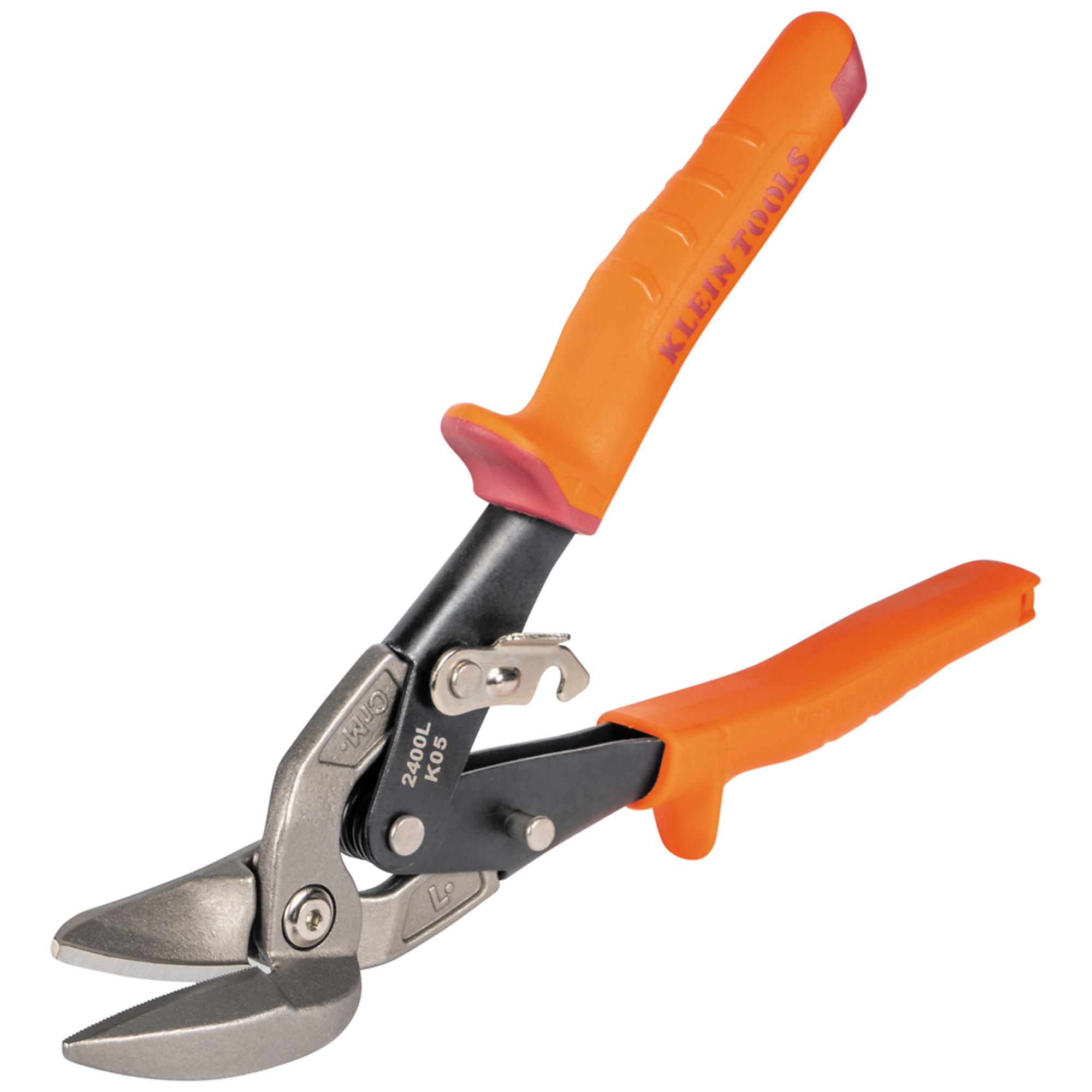 Klein Tools, Offset Left-Cutting Aviation Snips, Blade Size 2.13 in, Tool Length 10 in, Model# 2400L